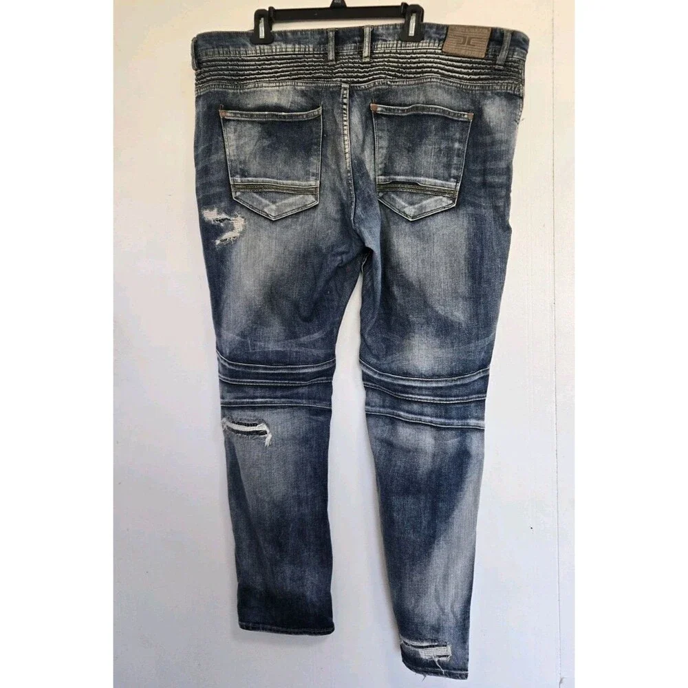 Jordan Craig Jeans Mens 42x32 Blue Legacy Edition Aaron Fit Distressed Grunge